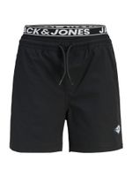Jack & Jones Junior Kupaće hlače 'JPSTMaui'  crna / bijela