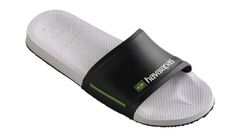 Havaianas Slide Brasil White/Black Unisex - Sandale Havaianas - Gri - H4142616-0128-BRA-35/36 - Size: BRA-35/36