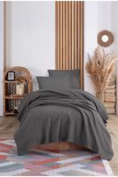 Prikrývka 160x230 pique - tmavo šedá