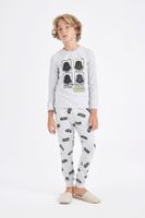 DEFACTO Boy's Pajama Set Star Wars Long Sleeve Top Long Bottom