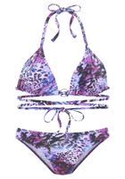 Bruno Banani Bikini  azur / antracit siva / ljubičasta / ljubičasto crvena
