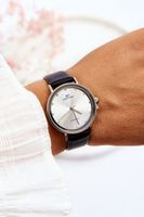 Women's waterproof analog watch Giorgio&Dario Black and silver