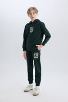 DEFACTO Boy's Thick Tracksuit Bottoms with Elastic Waistband