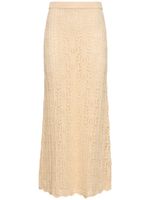 Egypt Crochet Cotton Linen Long Skirt