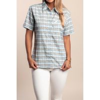 Kariertes Hemd, Blau