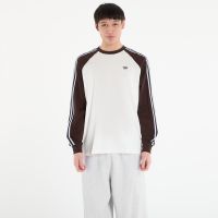 T-shirt adidas Britcore Long Sleeve Cali T-Shirt Off White/ Aurora Coffee S