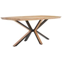 Livetastic JEDÁLENSKÝ STÔL, akácia, čierna, farba akácie, 180/100/76 cm