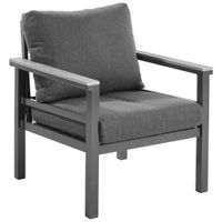 Amatio KRESLO NA TERASU, kov, plast, textil