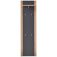 Xora VEŠIAKOVÝ PANEL, grafitová, dub artisan, 48/170/30 cm