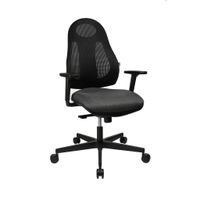 Dieter Knoll OTOČNÁ STOLIČKA, sieťovina, antracitová, čierna