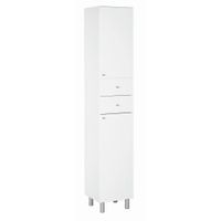 Xora VYSOKÁ SKRINKA, biela, biela, 35/186/33 cm