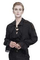 muška košulja DEVIL FASHION - Black Gothic 3XL