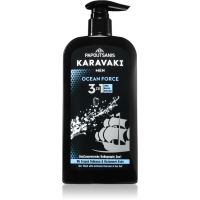 PAPOUTSANIS Karavaki Ocean Force oczyszczający żel 3w1 550 ml