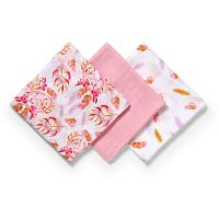 BabyOno Take Care Natural Bamboo Diapers plenice iz blaga Old Pink 3 kos