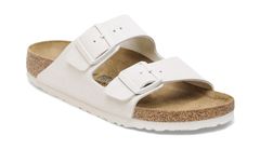 Birkenstock Arizona Suede Leather Narrow Fit Unisex - Sandale Birkenstock - Bijela - 1026842-3.5 - Size: 3.5
