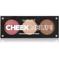 Inglot Face Palette rozświetlacz, bronzer i róż odcień Cheek Me Up! 7 g