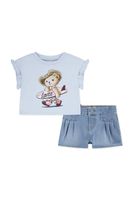 Levi's Sada pre bábätká Levi's SS TOP & PLEATED SHORT SET