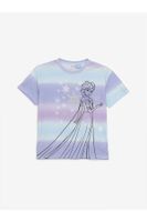 LC Waikiki LCW Crew Neck Elsa Printed Short Sleeve Girls' T-Shirt