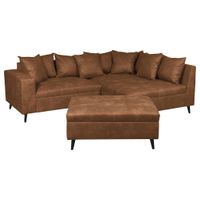 MID.YOU ROHOVÁ SEDAČKA, textil, hnědá