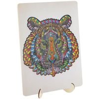 Craft Creative Dřevěné puzzle - Unikátní tvary Lev 130 dílků