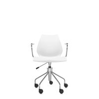 Maui Office s područkami zinkově bílá Kartell