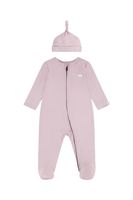 Levi's Detský bavlnený overal Levi's LVN FOOTED COVERALL & HAT SET