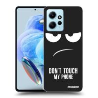Silikónový čierny obal pre Xiaomi Redmi Note 12 4G - Nesiahajte mi na telefón