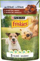 FRISKIES ADULT Dog 20x100g - s jahňacím a mrkvou v šťave