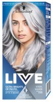 Schwarzkopf боя за коса - Live Ultra Brights Or Pastel - 98 Steel Silver