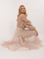 Skirt-DHJ-SD-19568.13X-beige