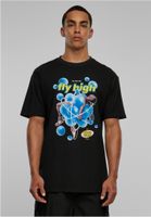 Psychadelic oversize t-shirt in black color