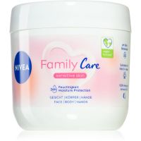 NIVEA Family Care lahka vlažilna krema za obraz, roke in telo 450 ml