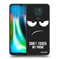 Silikónový čierny obal pre Motorola Moto G9 Play - Nesiahajte mi na telefón