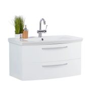 Stylife SKŘÍŇKA S UMYVADLEM, bílá, bílá, 90/50/50 cm