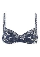 SUNSEEKER Bikini gornji dio  morsko plava / bijela