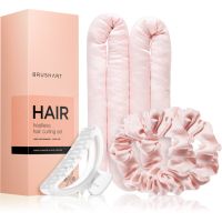 BrushArt Hair Heatless hair curling set hajgöndörítő készlet Pink