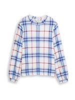 TOM TAILOR Majica  plava / pastelno plava / tamno crvena / prljavo bijela