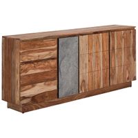 Livetastic ŠIROKÁ KOMODA, akácia, indický palisander, prírodná farba, 190/85/42 cm