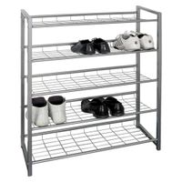 Carryhome REGÁL NA TOPÁNKY, hliníková, 80/106/30 cm