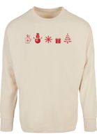 Merchcode Majica 'Christmas'  pijesak / crvena