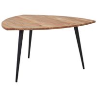 Livetastic JEDÁLENSKÝ STÔL, akácia, čierna, farba akácie, 137/137/76 cm