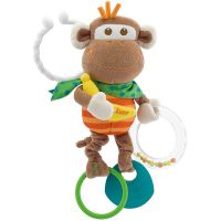 Chicco Baby Senses Monkey grizalo z ropotuljico 1 kos