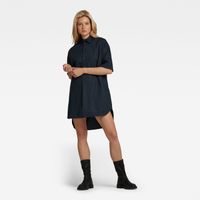 G-STAR Šaty - Shirt dress ss modré