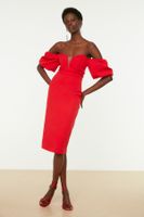 Sukienka damska Trendyol Puff sleeves