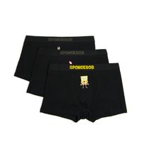Cropp - Komplet 3 boksaric SpongeBob SquarePants - črna