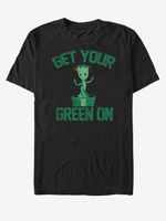 ZOOT.Fan Get Your Green On Groot Strážci Galaxie Marvel Póló Fekete