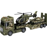 Sparkys CITY SERVICE CAR - 1:12 Vojenský tahač s vrtulníkem a tankem