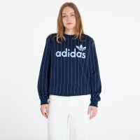 Bluza adidas Pinstripe Graphic Sweatshirt Blue/ Night Indigo/ Off White XS
