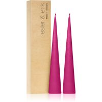 ester & erik cone candles clear pink (no. 41) sveča 2x25 cm