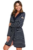 Dámský župan Doctor Nap 7225 - bavlna Tmavě modrá 2XL